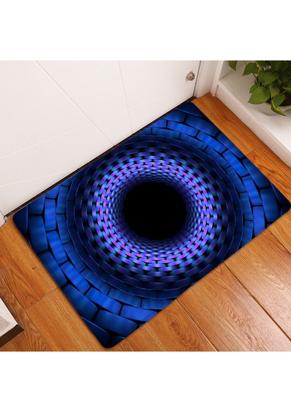 BJW-4060-211011(43) 400MMX600MM 3D Vortex Illusion Halı Giriş Kapısı Paspas Soyut Geometrik Optik Paspas Kaymaz Zemin Mat Oturma Odası Dekor Halı (Yurt Dışından) fırsatları