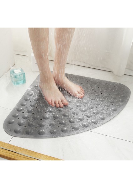 Gary 70X70 cm Banyo Paspas Tuvalet Paspas Duş Ayak Mat Pvc Banyo Paspas Banyo Halı Emniyet Kaymaz Fan Şeklinde Vantuz Zemin Mat (Yurt Dışından) fiyatları