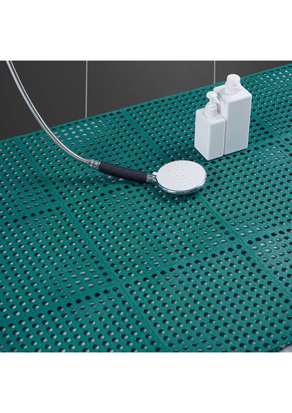 Koyu Yeşil 30X30 cm Banyo Kaymaz Mat Ekleme Ayak Mat Ev Tuvalet Duş Odası Banyo Zemin Mat Yeni Su Geçirmez Mat Dikiş Ayak Pedi (Yurt Dışından)