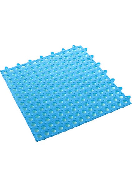 Mavi 30X30 cm 2 Adet Kaymaz Banyo Paspasları Banyo Halısı Pvc Örgü Yumuşak Plastik Kaymaz Mat Ayak Masajı Tuvalet Ekleme Zemin Mat Duş Mat (Yurt Dışından)