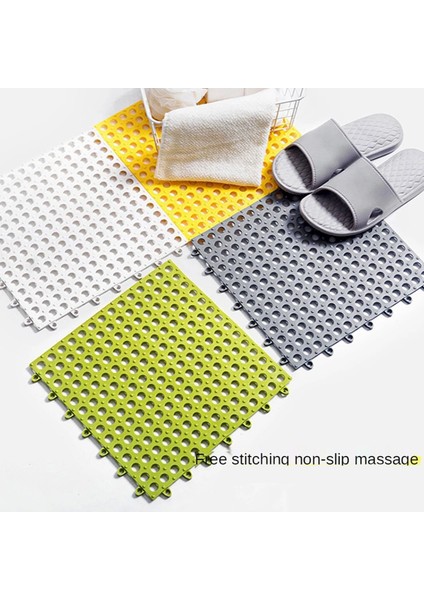 Mavi 30X30 cm 2 Adet Kaymaz Banyo Paspasları Banyo Halısı Pvc Örgü Yumuşak Plastik Kaymaz Mat Ayak Masajı Tuvalet Ekleme Zemin Mat Duş Mat (Yurt Dışından) fırsatları