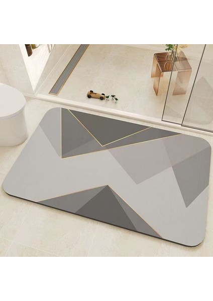 A8 50-80 cm Banyo Emici Ped Halı Oval Diatom Çamur Su Emici Banyo Paspas Hızlı Kuruyan Kaymaz Tuvalet Paspaslar Mutfak Kapı (Yurt Dışından)