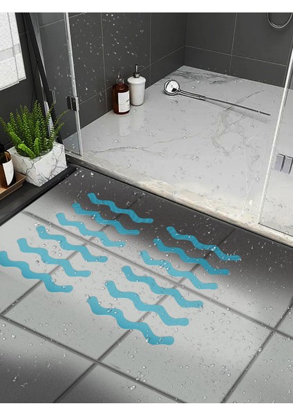 AS101 24 Adet 24 Adet Kaymaz Şeritler Duş Çıkartmaları Güçlü Yapışkanlı Banyo Güvenlik Bantları Küvetler Için Kaymaz Şeritler Duşlar Merdiven Zeminler (Yurt Dışından) fırsatları