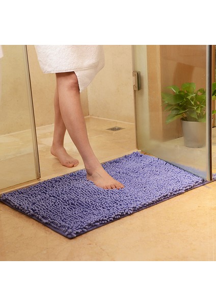 33X50 cm Tongdı Banyo Halı Paspas Yumuşak Duş Mikrofiber Şönil Anti-Atlama Sop Halı Dekorasyon Ev Banyo Oturma Mutfak Odası (Yurt Dışından)