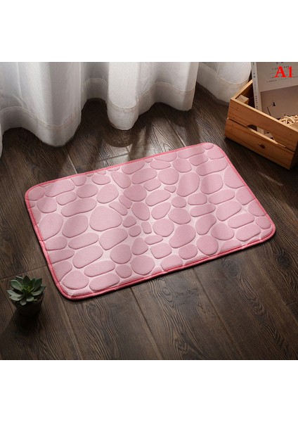 A1 400 mm x 600 mm Banyo Odası Arnavut Kaldırımı Kabartmalı Banyo Paspas Kaymaz Halılar Lavabo Küvet Yan Zemin Halı Duş Paspas Hafızalı Köpük Ped (Yurt Dışından)