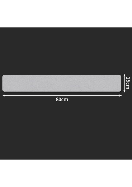 10 cm x 80 cm Büyük Peva Şeffaf Su Geçirmez Merdiven Basamakları Zemin Duş Şeritleri Kaymaz Banyo Kavrama Çıkartmalar Güvenlik Bandı Pedi Küvet Mat (Yurt Dışından)