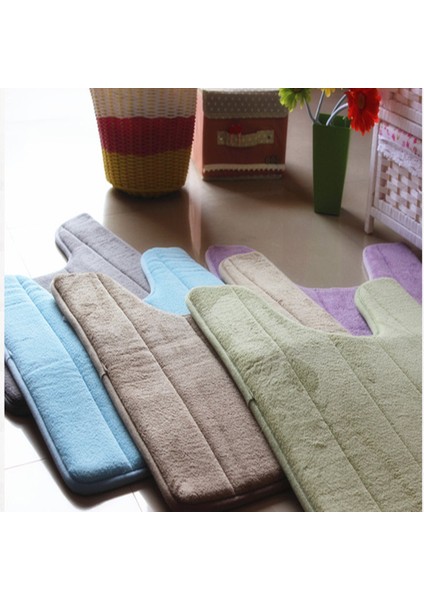 04 50X80CM 40*60CM/50*60CM/50*80CM 7 Renk Bellek Pamuk Tuvalet Paspas Halı Kaymaz Elastik Banyo Paspas (Yurt Dışından) modelleri