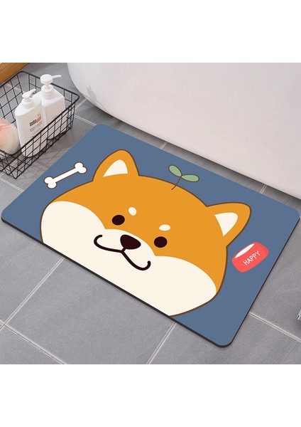 Oval 1 400 mm x 600 mm Sevimli Karikatür Banyo Emici Ped Halı Oval Diatom Çamur Su Emici Banyo Paspas Hızlı Kuruyan Kaymaz Tuvalet Paspaslar (Yurt Dışından) modelleri