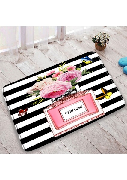 DD-393ZF 40X60CM ve 40X120CM Kız Ruj Kozmetik Parfüm Banyo Kaymaz Banyo Paspas Pembe Yüksek Topuklu Halı Paspas Oturma Odası Halısı Güzellik Salonu Halı Dekor (Yurt Dışından) modelleri