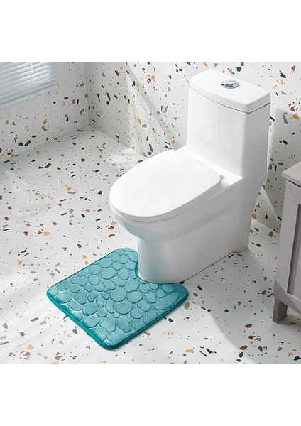 Gri 45CMX45CM Içbükey Tuvalet Zemin Mat Banyo Halı Kapı Mat Banyo Kaymaz Mat Banyo Ayak Mat Emici Kaymaz Paspaslar (Yurt Dışından) modelleri