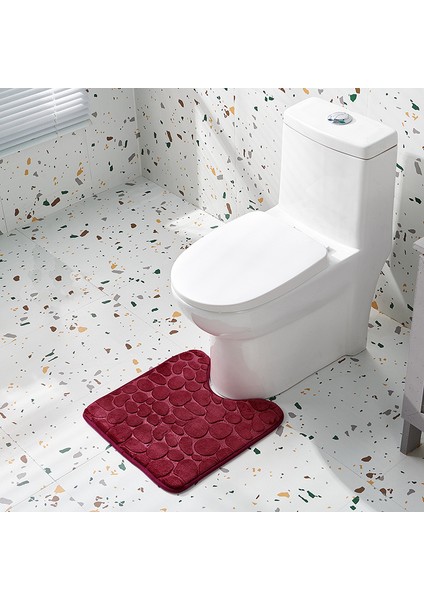 Gri 45CMX45CM Içbükey Tuvalet Zemin Mat Banyo Halı Kapı Mat Banyo Kaymaz Mat Banyo Ayak Mat Emici Kaymaz Paspaslar (Yurt Dışından) indirimleri