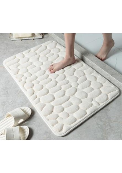 A-Rose Pembe 40X60 cm Arnavut Kaldırımı Kabartmalı Banyo Banyo Paspas Kaymaz Halılar Lavabo Küvet Yan Zemin Halı Duş Odası Paspas Hafızalı Köpük Ped (Yurt Dışından) modelleri