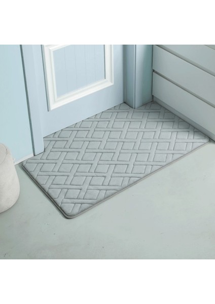 Açık Mor 45X75 cm Bellek Köpük Banyo Paspas Süper Su Emme Makinesi Yıkanabilir Banyo Halısı, Yumuşak, Emici Hızlı Kuru Banyo Paspas Yer Halıları (Yurt Dışından) modelleri