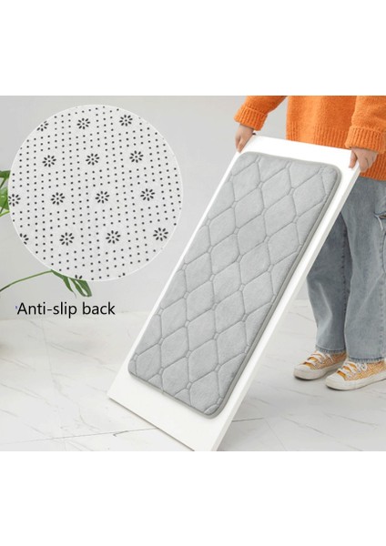 Açık Mor 45X75 cm Bellek Köpük Banyo Paspas Süper Su Emme Makinesi Yıkanabilir Banyo Halısı, Yumuşak, Emici Hızlı Kuru Banyo Paspas Yer Halıları (Yurt Dışından) fırsatları