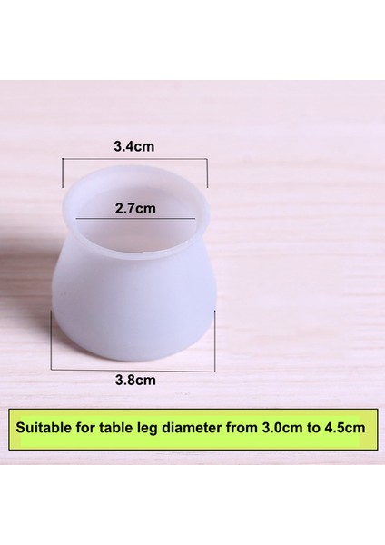 Gri Round3.4x3.8 16PCS Kaymaz Masa Sandalye Bacak Silikon Kapak Pedi Mobilya Masa Ayakları Kapak Zemin Koruyucu Kaymaz Masa Sandalye Ayak Koruması (Yurt Dışından)