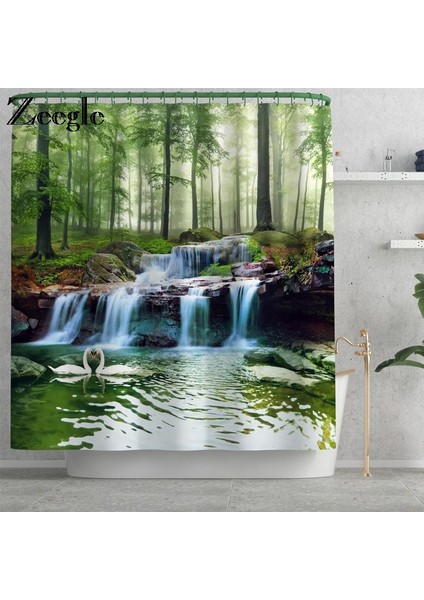 Duş PERDESI-666 Resim Olarak Göster Traditiona Stil Banyo Paspas ve Duş Perdesi Seti Kaymaz U-Şekilli Tuvalet Halısı Banyo Paspas Su Geçirmez Duş Perdesi (Yurt Dışından) modelleri