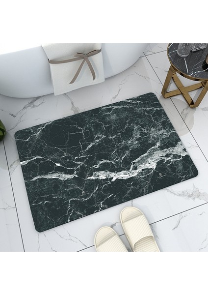 AE52403 50X80CM Banyo Paspası Süper Emici Kaymaz Banyo Paspası Mermer Desen Giriş Paspas Nappa Deri Paspaslar Tuvalet Halı Ev Dekor (Yurt Dışından) indirimleri