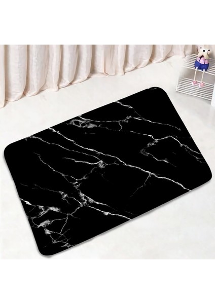 4915AF-3PCS Set 40X60CM-15.7X23.6IN Mermer Banyo Paspas Modern Soyut Geometrik Altın Gri Dokulu Desen Ev Paspas Banyo Dekor Zemin Halı Kaymaz Kilim Seti (Yurt Dışından) modelleri