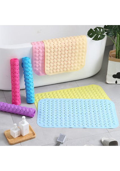 Kırmızı 360 mm x 700 mm Banyo Kaymaz Pvc Yumuşak Masaj Matı Vantuz Duş Matı Banyo Kaymaz Mat (Yurt Dışından) fiyatları
