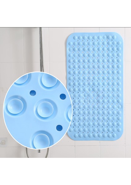 Kırmızı 360 mm x 700 mm Banyo Kaymaz Pvc Yumuşak Masaj Matı Vantuz Duş Matı Banyo Kaymaz Mat (Yurt Dışından) indirimleri