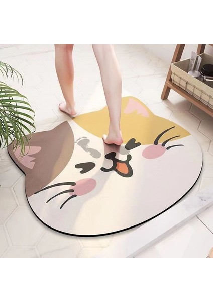 A15 40-60 cm Kaymaz Banyo Paspas Emici Mat Paspas Emici Halılar Banyoda Giriş Paspasları Balkon Sundurma Zemin Alanı Halı Paspas (Yurt Dışından)