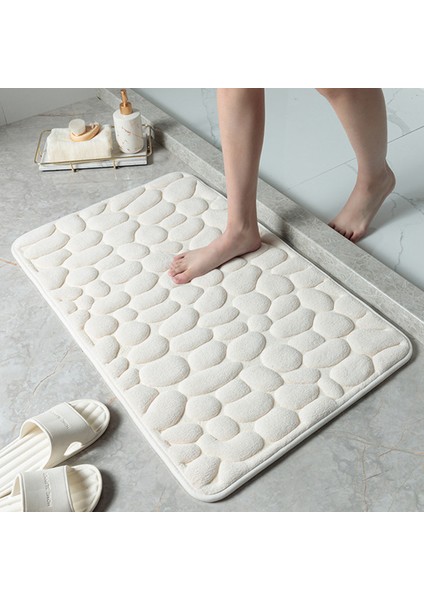 Gri Banyo Paspas 40X60 cm Kaymaz Banyo Paspas Su Emici Banyo Halıları Bellek Köpük Banyo Halısı Yumuşak Zemin Mat Küvet Yan Halı Giriş Paspas (Yurt Dışından) fırsatları