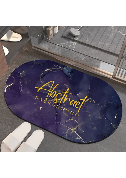 Taş Tanesi 3 50X80CM Çabuk Kuruyan 5s Çabuk Kuruyan Emici Banyo Paspas Banyo Diatom Çamur Taş Desen Kaymaz Halı Ev Küvet Duş Mat Ön Paspas (Yurt Dışından)