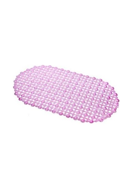 Pembe 67X37 cm 1 Pc Pvc Kaymaz Banyo Paspas Emniyet Duşu Banyo Paspas Plastik Renkli Nokta Boncuk Masaj Yastığı Anti-Kalıp Kaymaz Küvet Halı (Yurt Dışından)