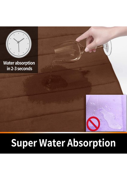 Gri 60CM x 90CM Süper Emici Banyo Paspas Hızlı Kuru Banyo Halı Kaymaz Giriş Kapı Mat Napa Deri Zemin Mat Tuvalet Halı Ev Dekor (Yurt Dışından) indirimleri