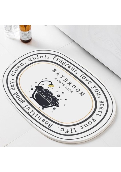 Renk E 40X60 cm Ins Tarzı Banyo Paspas Yumuşak Emici Banyo Duş Mat Kaymaz Halı Zemin Halı Oturma Odası Balkon Giriş Alanı Halıları 4 Boyutu (Yurt Dışından)