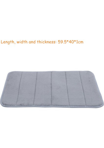 Gri 2 Ev Yavaş Ribaund U Şekilli Su Emici Paspaslar Banyo Tuvalet Paspasları Mutfak Paspasları Tuvalet Paspasları (Yurt Dışından)