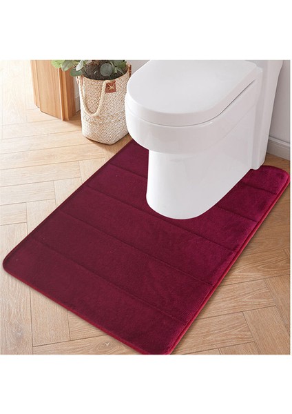 S2 40X60CM Koyu Kırmızı Ev Yavaş Ribaund U-Şekilli Su Emici Paspaslar Banyo Tuvalet Paspasları Mutfak Paspasları Tuvalet Paspasları Tuvalet Aksesuarları (Yurt Dışından) fiyatları