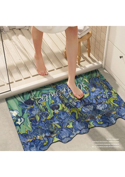 Renk E 30X50CM Diatom Çamur Banyo Paspas Süper Emici Banyo Duş Zemin Mat Kaymaz Giriş Paspas Tuvalet Halısı Modern Stil Halı (Yurt Dışından) modelleri