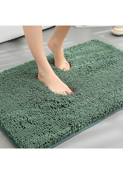 Koyu Gri Şönil Banyo Paspas Yatak Odası Mutfak Halı Halı Kaymaz Banyo Halısı Mat Süper Su Emici Yumuşak Mikrofiber Şönil Halılar (Yurt Dışından) fiyatları