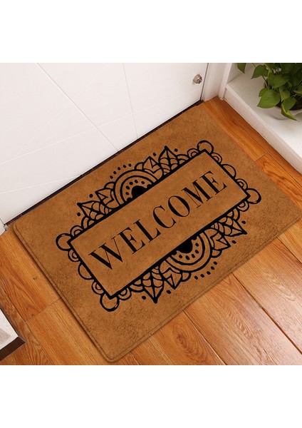 BJW-4060-211008(37) 400 mm x 600 mm Paspas Giriş Paspas Hoş Geldiniz Çiçekler Patten Kaymaz Paspas Ön Paspas Açık Dekor Kapalı Komik Paspaslar Banyo Halısı (Yurt Dışından)
