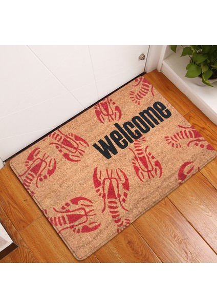 BJW-4060-211008(37) 400 mm x 600 mm Paspas Giriş Paspas Hoş Geldiniz Çiçekler Patten Kaymaz Paspas Ön Paspas Açık Dekor Kapalı Komik Paspaslar Banyo Halısı (Yurt Dışından) indirimleri