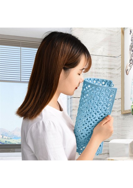 Haki Beyaz 4 Adet Banyo Kaymaz Paspaslar Petek Ayak Paspasları Duş Banyo Su Geçirmez Delikli Tam Paspaslar Banyo Aksesuarları Seti (Yurt Dışından) fırsatları