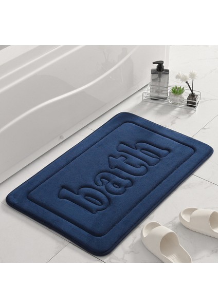 Banyo Mavisi 40X60 cm Inyahome Battaniyeler Banyo Paspasları Banyo Için Halılar Su Emici Zemin Kapalı Kapı Mat Açık Mutfak Halısı Duş Halısı Beyaz (Yurt Dışından)