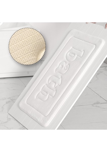 Banyo Mavisi 40X60 cm Inyahome Battaniyeler Banyo Paspasları Banyo Için Halılar Su Emici Zemin Kapalı Kapı Mat Açık Mutfak Halısı Duş Halısı Beyaz (Yurt Dışından) fırsatları