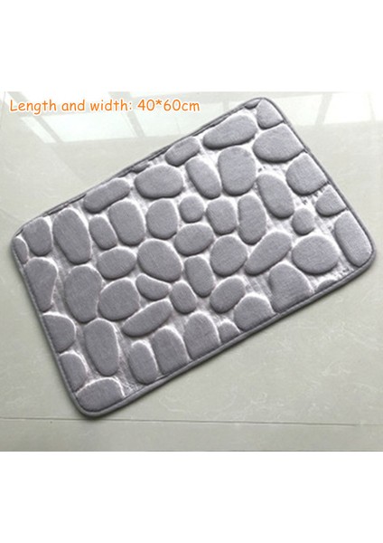 Gri 3 U-Şekilli Su Emici Köpük Banyo Paspasları Tuvalet Paspas Banyo Mercan Polar Halı Halı Kaymaz Zemin Tuvalet Ev Dekor Ev (Yurt Dışından)