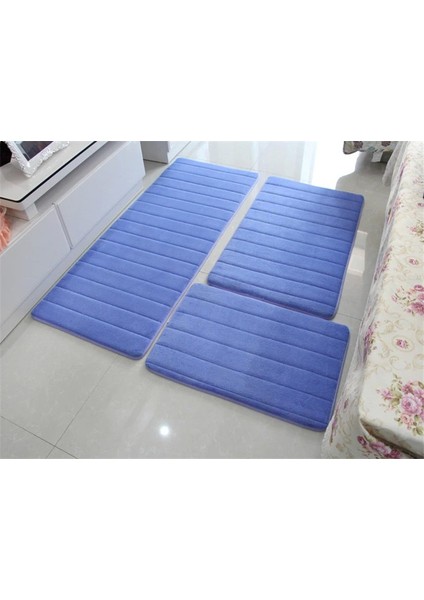 Gri 1 Adet 40X60 50X80 40X120CM Su Emme Banyo Paspas Seti Kaymaz Banyo Paspası Çamaşır Makinesinin Yanında Oturma Odası Yatak Odası Tuvalet Zemin Halı 1 Adet/3 Adet (Yurt Dışından)