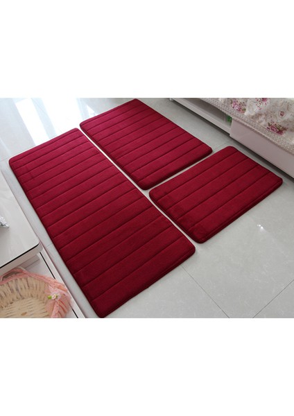 Gri 1 Adet 40X60 50X80 40X120CM Su Emme Banyo Paspas Seti Kaymaz Banyo Paspası Çamaşır Makinesinin Yanında Oturma Odası Yatak Odası Tuvalet Zemin Halı 1 Adet/3 Adet (Yurt Dışından)