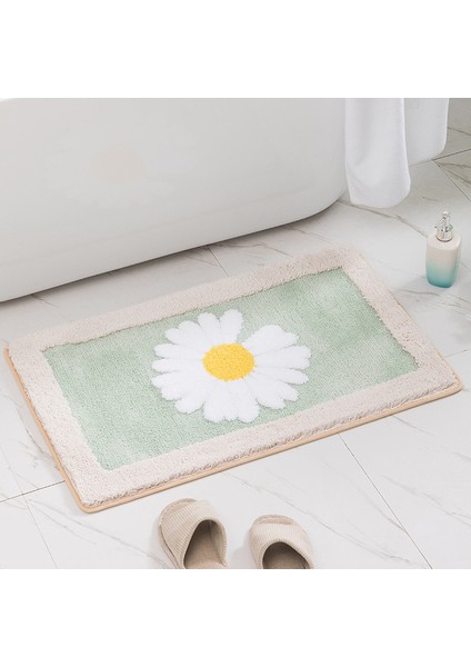 Papatya 5 45X65 cm Inyahome Papatya Kaymaz Banyo Paspas Kalınlaşmış Banyo Halısı Banyo Emici Ultra Yumuşak Mat Halı Kabarık Mikrofiber Başucu Halı (Yurt Dışından)