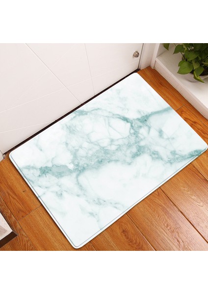 BJW-4060-211005 (11) 400MMX600MM Mermer Desen Mutfak Halısı Yatak Odası Giriş Paspas Oturma Odası Koridor Dekorasyon Halıları Ev Balkon Banyo Zemin Kaymaz Mat (Yurt Dışından)