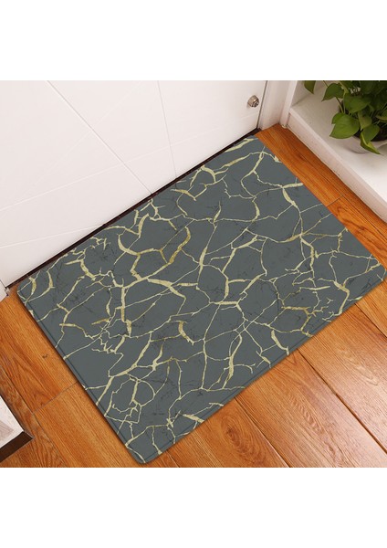 BJW-4060-211005 (11) 400MMX600MM Mermer Desen Mutfak Halısı Yatak Odası Giriş Paspas Oturma Odası Koridor Dekorasyon Halıları Ev Balkon Banyo Zemin Kaymaz Mat (Yurt Dışından) indirimleri