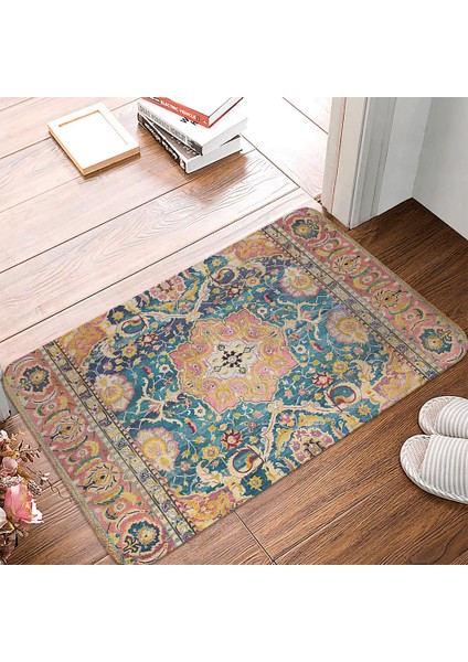 220315-DD1-1(367) 400 mm x 600 mm Bohem Tarzı Mandala Desen Baskılı Flanel Zemin Mat Banyo Dekor Halı Oturma Odası Mutfak Için Kaymaz Hoşgeldiniz Paspas (Yurt Dışından) modelleri