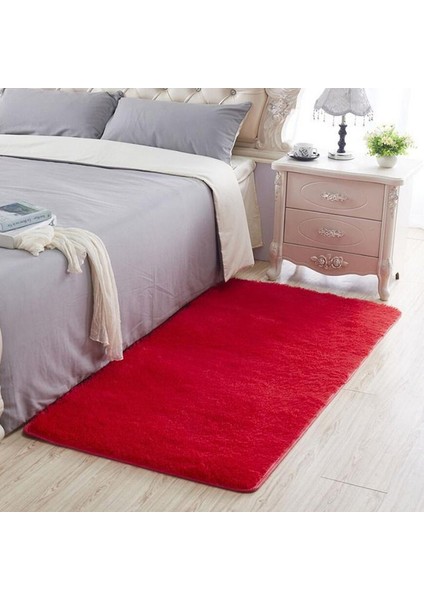 Kırmızı Yaklaşık 80X160 cm Yüksek Kaliteli Büyük Boy Banyo Halısı Zemin Halı Yatak Odası Mutfak Banyo Paspas Kanepe Halı 1 Adet Dikdörtgen Katı Banyo Paspas Antre Halı (Yurt Dışından)
