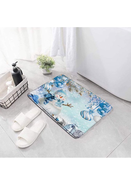 276AI-DD 45X75CM-17.7X29.5IN Karikatür Panda Dinozor Banyo Paspasları Sevimli Hayvanlar Ayı Kardan Adam Çocuk Kat Mat Paspas Banyo Halısı Kaymaz Halı Noel Dekor (Yurt Dışından)