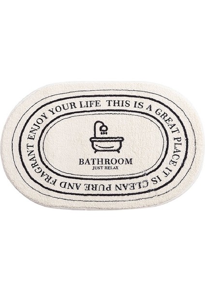 FYR06 50X80 cm Yeni Banyo Paspas Kaymaz Ins Tarzı Paspas Emici Halılar Giriş Paspasları Balkon Sundurma Alan Kilim Oturma Odası Banyo Paspas (Yurt Dışından)