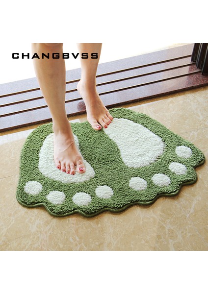 Renk 6 Yaklaşık 40X60CM Ayak Baskı Banyo Paspasları, Kaymaz Banyo Halısı, Mat Tuvalet Tapete Para Banheiro, Banyo Halısı Banyo Pedi Halıları, Mikrofiber Mini Paspaslar (Yurt Dışından) fiyatları